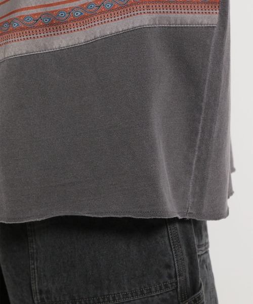 niko and...（ニコアンド）の「バンダナ切り替えプルオーバー（Tシャツ/カットソー・メンズ・ブルー/スモーク/チャコール・SMALL/MEDIUM/LARGE）」の16枚目の写真