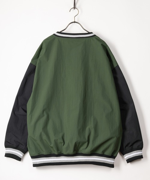 VISION STREET WEAR(ヴィジョンストリートウェア)の「【VISION STREET WEAR/ヴィジョンストリートウェア】リブラインナイロンプルオーバー/ビッグシルエット(スウェット・メンズ・ブラック/ブルー/グリーン・M/L)」の8枚目の写真
