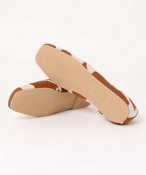 KOBE LETTUCE（コウベレタス）の「ニットスクエアトゥバレエシューズ（バレエシューズ・レディース・ベージュ/その他/ブラック・M/LL/S/L）」の5枚目の写真