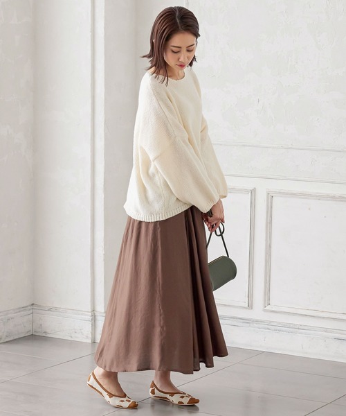 KOBE LETTUCE（コウベレタス）の「ニットスクエアトゥバレエシューズ（バレエシューズ・レディース・ベージュ/その他/ブラック・M/LL/S/L）」の13枚目の写真