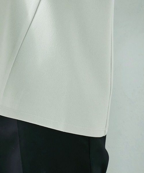 A/C DESIGN BY ALPHA CUBIC(エーシーデザインバイアルファキュービック)の「タックスリーブスムースプルオーバー(Tシャツ/カットソー・レディース・ライトグレー/ライトグリーン/ラベンダー・L/M)」の10枚目の写真
