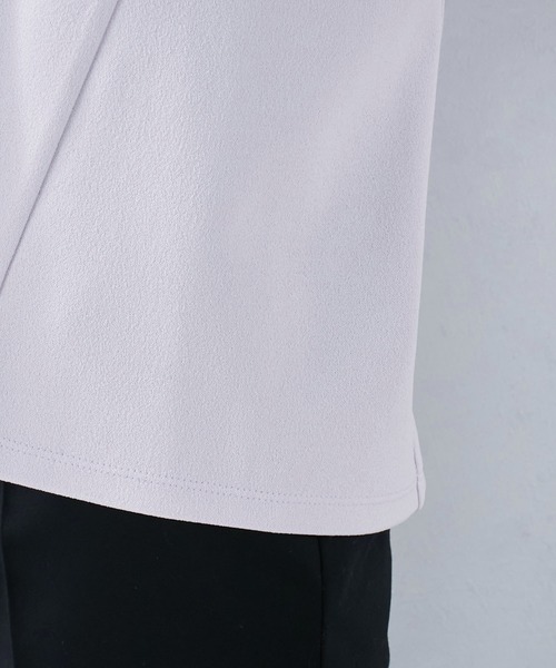 A/C DESIGN BY ALPHA CUBIC(エーシーデザインバイアルファキュービック)の「タックスリーブスムースプルオーバー(Tシャツ/カットソー・レディース・ライトグレー/ライトグリーン/ラベンダー・L/M)」の18枚目の写真