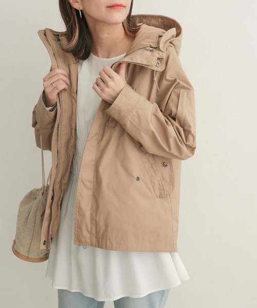 URBAN RESEARCH DOORS（アーバンリサーチドアーズ）の「ダウンライナーマウンテンパーカー（マウンテンパーカー・レディース・ベージュ/ネイビー/カーキ・1）」の8枚目の写真