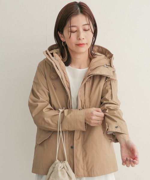 URBAN RESEARCH DOORS（アーバンリサーチドアーズ）の「ダウンライナーマウンテンパーカー（マウンテンパーカー・レディース・ベージュ/ネイビー/カーキ・1）」の10枚目の写真