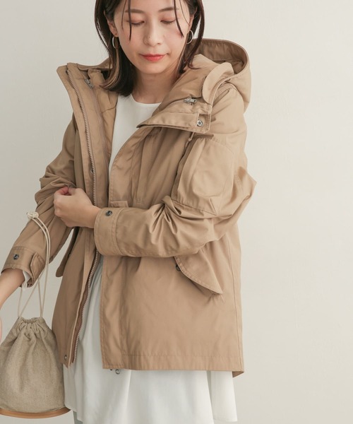 URBAN RESEARCH DOORS（アーバンリサーチドアーズ）の「ダウンライナーマウンテンパーカー（マウンテンパーカー・レディース・ベージュ/ネイビー/カーキ・1）」の11枚目の写真