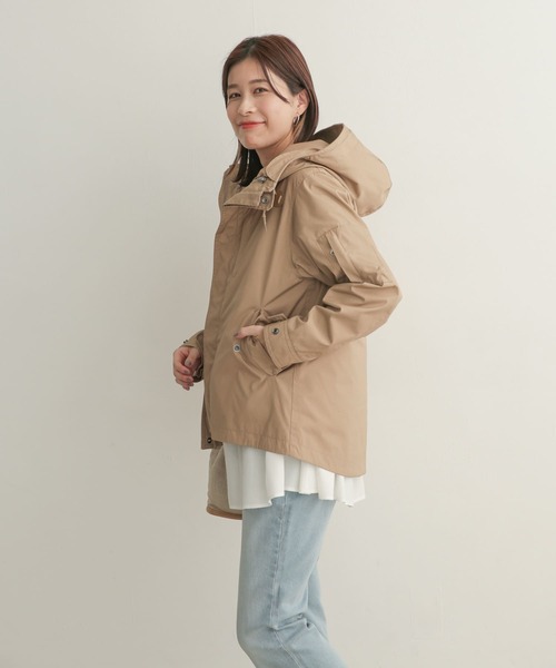 URBAN RESEARCH DOORS（アーバンリサーチドアーズ）の「ダウンライナーマウンテンパーカー（マウンテンパーカー・レディース・ベージュ/ネイビー/カーキ・1）」の13枚目の写真