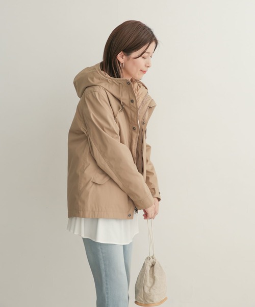 URBAN RESEARCH DOORS（アーバンリサーチドアーズ）の「ダウンライナーマウンテンパーカー（マウンテンパーカー・レディース・ベージュ/ネイビー/カーキ・1）」の17枚目の写真