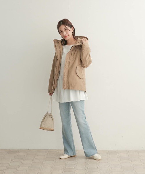 URBAN RESEARCH DOORS（アーバンリサーチドアーズ）の「ダウンライナーマウンテンパーカー（マウンテンパーカー・レディース・ベージュ/ネイビー/カーキ・1）」の19枚目の写真