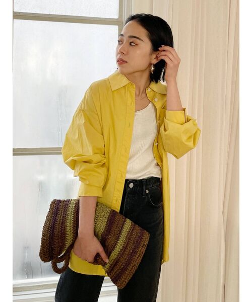 Ungrid（アングリッド）の「カラービックシャツ（シャツ/ブラウス・レディース・ピンク/イエロー/ブルー/グリーン・FREE）」の11枚目の写真