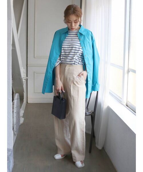 Ungrid（アングリッド）の「カラービックシャツ（シャツ/ブラウス・レディース・ピンク/イエロー/ブルー/グリーン・FREE）」の22枚目の写真