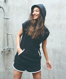 【ムラサキスポーツ別注】LIP SERVICE/リップサービス  水陸両用スウェットパーカータンクトップ/セットアップ対応 ユーティリティ 374590