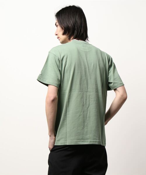 NEW ERA（ニューエラ）の「【NEW ERA】半袖 コットン Tシャツ ボックスロゴ レギュラーフィット（Tシャツ/カットソー・メンズ・グリーン系その他/ベージュ系その他・S/M/XL/L）」の8枚目の写真