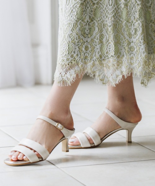 HIMIKO(ヒミコ)の「【Made in Japan】パデットサンダル/621209(サンダル・レディース・ブラック/ピンク/アイボリー・22.5cm/23.5cm/23.0cm/24.0cm/24.5cm/22.0cm)」の1枚目の写真