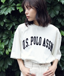 U.S. POLO ASSN. / ユーエスポロアッスン 別注 コラボ ビッグシルエット オーバーサイズ 半袖 Tシャツ