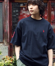 U.S. POLO ASSN. / ユーエスポロアッスン 別注 コラボ ビッグシルエット オーバーサイズ 半袖 Tシャツ
