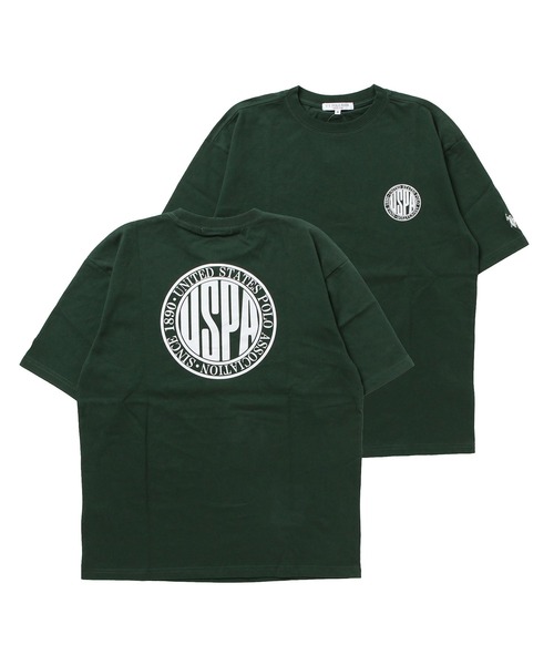 U.S. POLO ASSN.（ユーエスポロアッスン）の「U.S. POLO ASSN. / ユーエスポロアッスン 別注 コラボ ビッグシルエット オーバーサイズ 半袖 Tシャツ（Tシャツ/カットソー・メンズ・ブラック/ホワイト/ライトベージュ/ダークグリーン/ネイビー/ブラック系その他/ベージュ系その他/ホワイト系その他/グリーン系その他/ブルー系その他/チャコール/ブルー系その他4/グレー系その他2/ブラック系その他4/ホワイト系その他2/ホワイト系その他4/ベージュ系その他2/ブラック系その他2/ブルー系その他2/グリーン系その他2/ブラック系その他5/ホワイト系その他5/グリーン系その他3・MEDIUM/LARGE/X-LARGE）」の19枚目の写真