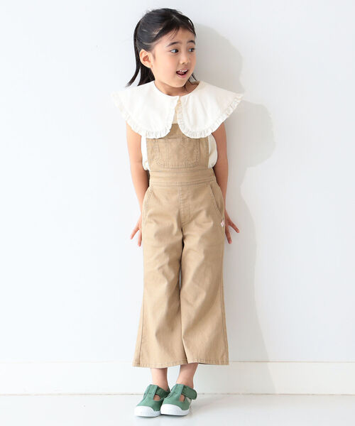 B:MING by BEAMS(ビーミングバイビームス)の「UNIVERSAL OVERALL × B:MING by BEAMS / 別注 サロペット(110~150cm)(サロペット/オーバーオール・キッズ・ベージュ/ブルー・150/110/130/140/120)」の5枚目の写真