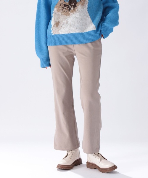 niko and...(ニコアンド)の「セルフカットマルチストレッチスリットパンツ(その他パンツ・レディース・ホワイト/スカイブルー/ブラック/ベージュ/サックスブルー/セージグリーン/ライトイエロー/ベビーピンク/マルーン/チャコール/ラベンダー/エンジ/カーキ/クリーム/グリーン/パープル/ブルー/ブラウン・SMALL/MEDIUM/LARGE)」の6枚目の写真