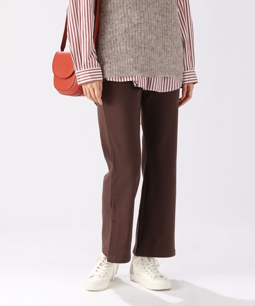 niko and...(ニコアンド)の「セルフカットマルチストレッチスリットパンツ(その他パンツ・レディース・ホワイト/スカイブルー/ブラック/ベージュ/サックスブルー/セージグリーン/ライトイエロー/ベビーピンク/マルーン/チャコール/ラベンダー/エンジ/カーキ/クリーム/グリーン/パープル/ブルー/ブラウン・SMALL/MEDIUM/LARGE)」の5枚目の写真