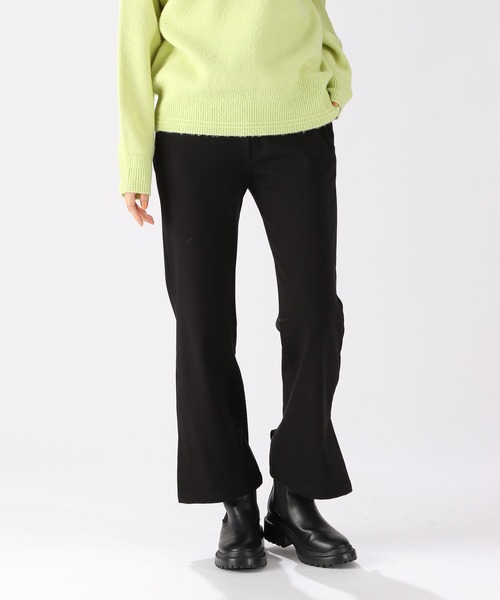 niko and...(ニコアンド)の「セルフカットマルチストレッチスリットパンツ(その他パンツ・レディース・ホワイト/スカイブルー/ブラック/ベージュ/サックスブルー/セージグリーン/ライトイエロー/ベビーピンク/マルーン/チャコール/ラベンダー/エンジ/カーキ/クリーム/グリーン/パープル/ブルー/ブラウン・SMALL/MEDIUM/LARGE)」の3枚目の写真