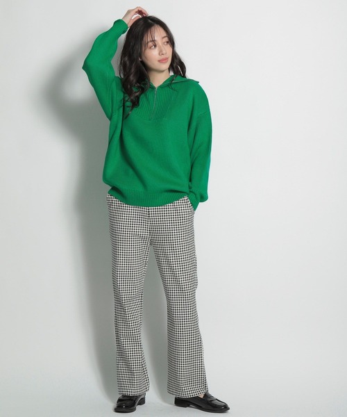 niko and...(ニコアンド)の「セルフカットマルチストレッチスリットパンツ(その他パンツ・レディース・ホワイト/スカイブルー/ブラック/ベージュ/サックスブルー/セージグリーン/ライトイエロー/ベビーピンク/マルーン/チャコール/ラベンダー/エンジ/カーキ/クリーム/グリーン/パープル/ブルー/ブラウン・SMALL/MEDIUM/LARGE)」の19枚目の写真