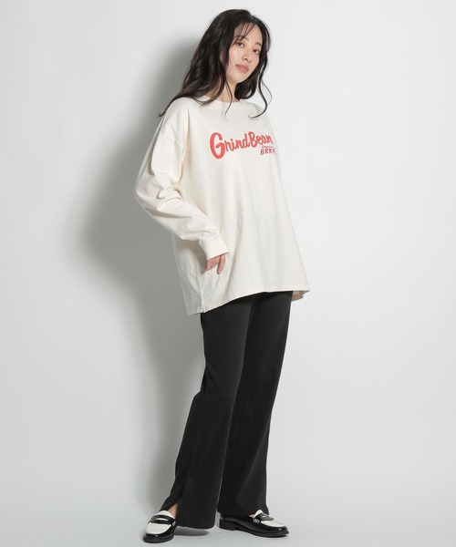 niko and...(ニコアンド)の「セルフカットマルチストレッチスリットパンツ(その他パンツ・レディース・ホワイト/スカイブルー/ブラック/ベージュ/サックスブルー/セージグリーン/ライトイエロー/ベビーピンク/マルーン/チャコール/ラベンダー/エンジ/カーキ/クリーム/グリーン/パープル/ブルー/ブラウン・SMALL/MEDIUM/LARGE)」の20枚目の写真