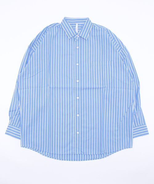 VIBGYOR（ヴィブジョー）の「VIBGYOR Select/ブロードビックレギュラーシャツ（シャツ/ブラウス・メンズ・ホワイト/ブラック/サックスブルー/グリーン/グレイッシュベージュ/ホワイト系その他/ブルー系その他/パープル系その他/イエロー系その他・MEDIUM/LARGE/X-LARGE）」の7枚目の写真