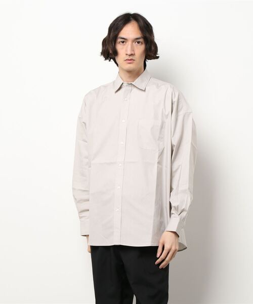 VIBGYOR（ヴィブジョー）の「VIBGYOR Select/ブロードビックレギュラーシャツ（シャツ/ブラウス・メンズ・ホワイト/ブラック/サックスブルー/グリーン/グレイッシュベージュ/ホワイト系その他/ブルー系その他/パープル系その他/イエロー系その他・MEDIUM/LARGE/X-LARGE）」の5枚目の写真