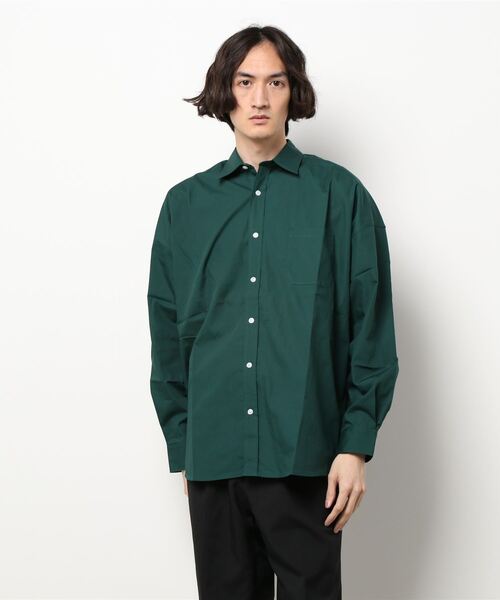 VIBGYOR（ヴィブジョー）の「VIBGYOR Select/ブロードビックレギュラーシャツ（シャツ/ブラウス・メンズ・ホワイト/ブラック/サックスブルー/グリーン/グレイッシュベージュ/ホワイト系その他/ブルー系その他/パープル系その他/イエロー系その他・MEDIUM/LARGE/X-LARGE）」の6枚目の写真