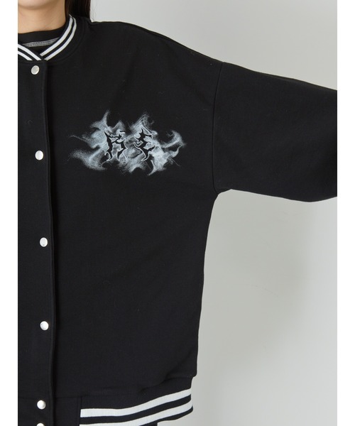 Jamie エーエヌケー（ジェイミーエーエヌケー）の「ラインカットブルゾン（ブルゾン・レディース・ホワイト/ブラック・M）」の11枚目の写真