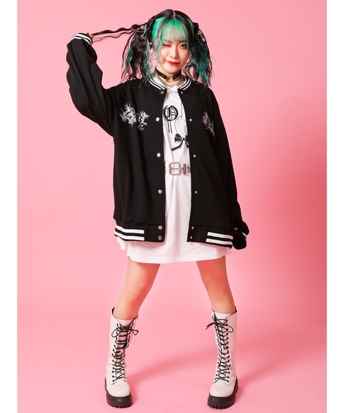 Jamie エーエヌケー（ジェイミーエーエヌケー）の「ラインカットブルゾン（ブルゾン・レディース・ホワイト/ブラック・M）」の19枚目の写真
