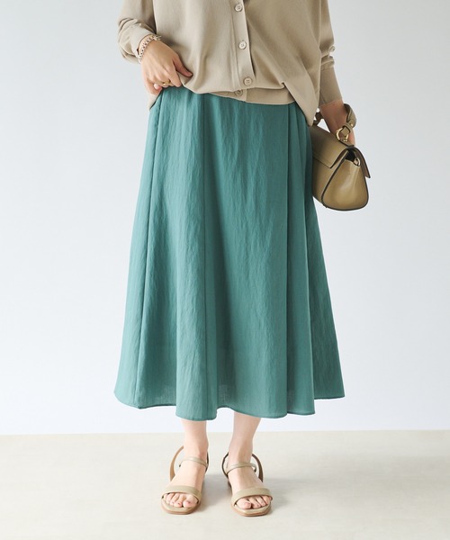 RIVE DROITE（リヴドロワ）の「ツイルタックスカート（スカート・レディース・ベージュ/グリーン/オレンジ・36/38）」の7枚目の写真