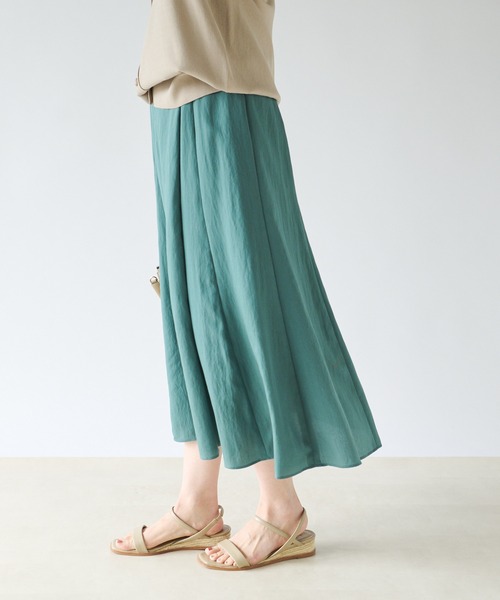 RIVE DROITE（リヴドロワ）の「ツイルタックスカート（スカート・レディース・ベージュ/グリーン/オレンジ・36/38）」の8枚目の写真