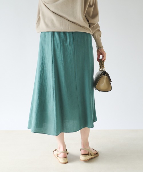 RIVE DROITE（リヴドロワ）の「ツイルタックスカート（スカート・レディース・ベージュ/グリーン/オレンジ・36/38）」の9枚目の写真