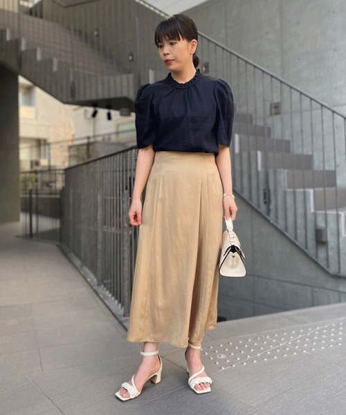 RIVE DROITE（リヴドロワ）の「ツイルタックスカート（スカート・レディース・ベージュ/グリーン/オレンジ・36/38）」の13枚目の写真