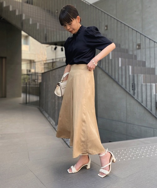 RIVE DROITE（リヴドロワ）の「ツイルタックスカート（スカート・レディース・ベージュ/グリーン/オレンジ・36/38）」の14枚目の写真