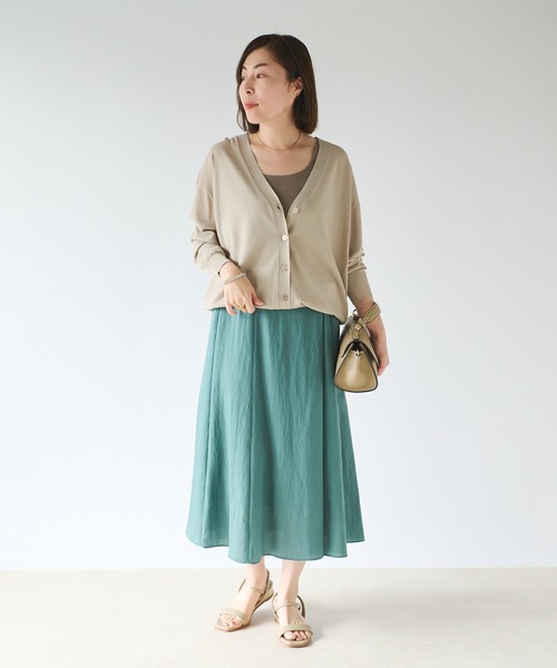 RIVE DROITE（リヴドロワ）の「ツイルタックスカート（スカート・レディース・ベージュ/グリーン/オレンジ・36/38）」の16枚目の写真