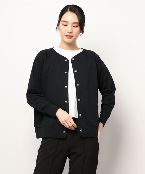 sm2rhythm(サマンサモスモスリズム)の「ラグランスリーブカーディガン(カーディガン/ボレロ・レディース・ブラック/グリーン/ベージュ・フリ-)」の2枚目の写真