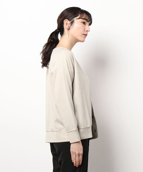 sm2rhythm(サマンサモスモスリズム)の「ラグランスリーブカーディガン(カーディガン/ボレロ・レディース・ブラック/グリーン/ベージュ・フリ-)」の4枚目の写真