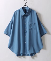 SITRY | Oversize Drop shoulder Stretch shirt/オーバーサイズ ドロップショルダー ストレッチ シャツ(シャツ/ブラウス)