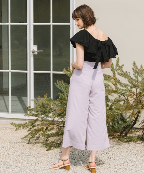 Cheek（チーク）の「バルーンオフショルブラウス（シャツ/ブラウス・レディース・ブラック/オフホワイト/ピンク・MEDIUM）」の6枚目の写真