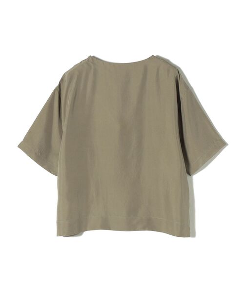 SHIPS(シップス)の「〈手洗い可能〉シルクTEEブラウス(セットアップ対応)(シャツ/ブラウス・レディース・オフホワイト/オリーブ/ブラック・38/36)」の19枚目の写真