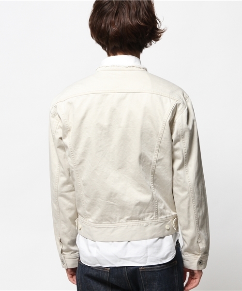 BEAMS（ビームス）の「○BEAMS / ノーカラー ジ-ジャン（デニムジャケット・メンズ・ブラック/ホワイト系その他・LARGE/SMALL/MEDIUM）」の10枚目の写真