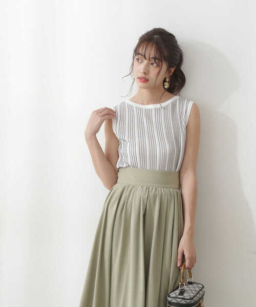 PROPORTION BODY DRESSING（プロポーションボディドレッシング）の「タックスリーブニットプルオーバー / 1212170506（ニット/セーター・レディース・レッド/ベージュ/ホワイト系その他・FREE）」の5枚目の写真