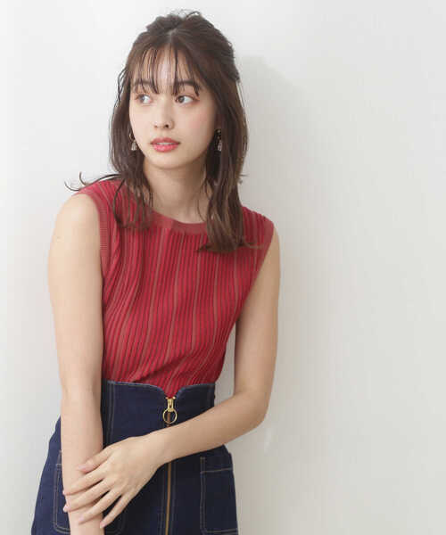 PROPORTION BODY DRESSING（プロポーションボディドレッシング）の「タックスリーブニットプルオーバー / 1212170506（ニット/セーター・レディース・レッド/ベージュ/ホワイト系その他・FREE）」の15枚目の写真