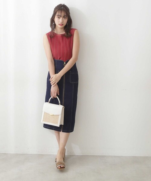 PROPORTION BODY DRESSING（プロポーションボディドレッシング）の「タックスリーブニットプルオーバー / 1212170506（ニット/セーター・レディース・レッド/ベージュ/ホワイト系その他・FREE）」の16枚目の写真