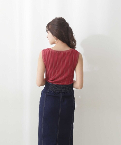 PROPORTION BODY DRESSING（プロポーションボディドレッシング）の「タックスリーブニットプルオーバー / 1212170506（ニット/セーター・レディース・レッド/ベージュ/ホワイト系その他・FREE）」の18枚目の写真