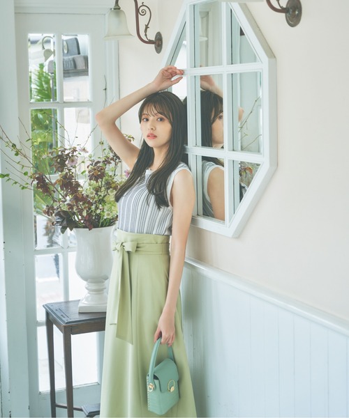 PROPORTION BODY DRESSING（プロポーションボディドレッシング）の「タックスリーブニットプルオーバー / 1212170506（ニット/セーター・レディース・レッド/ベージュ/ホワイト系その他・FREE）」の2枚目の写真