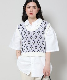 ALAND | 3.3Field Trip／ダイヤモンドニットベスト 2285580(ベスト)