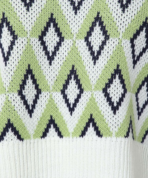 ALAND（エーランド）の「3.3Field Trip／ダイヤモンドニットベスト 2285580（ベスト・レディース・ライトグリーン/ラベンダー・FREE）」の15枚目の写真